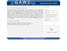 Tablet Screenshot of greatamericanweaving.com